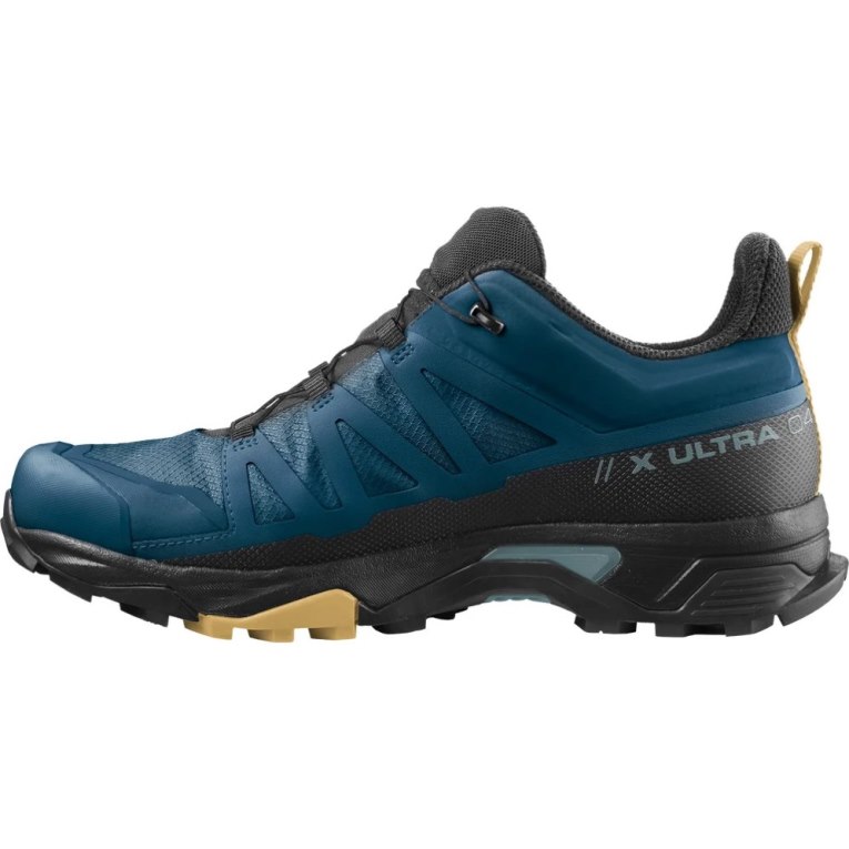 Blue / Black Salomon X Ultra 4 GTX Men's Hiking Shoes | PH 02479F